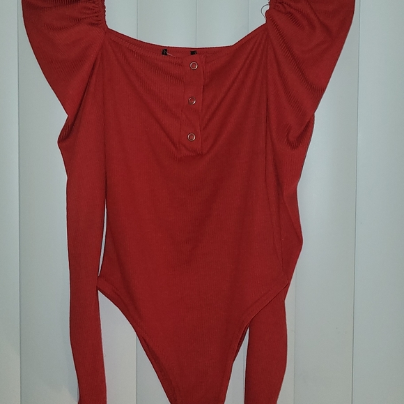 Red Bodysuit - Picture 2 of 2